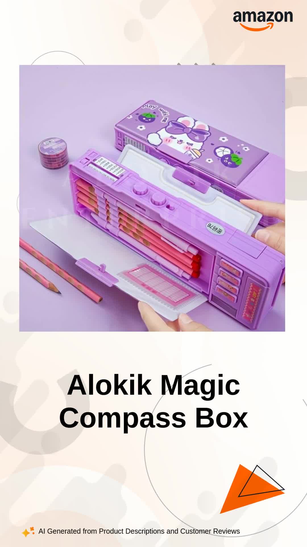 Alokik Enterprise Plastic Multifunctional Magic World Lock Compass Box